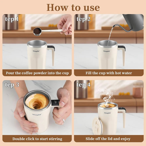 Mongdio Self Stirring Coffee Mug