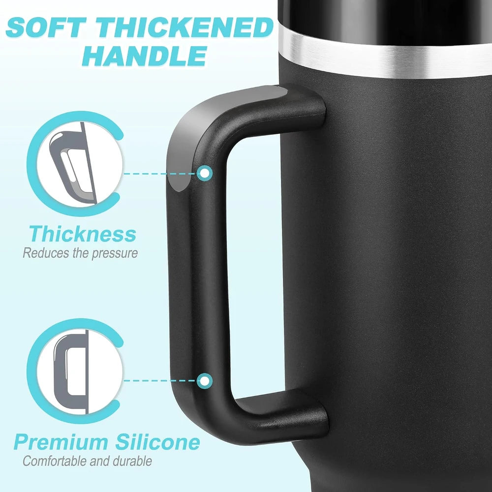 Lavender Insulated Travel Tumbler with Handle