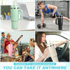 Lavender Insulated Travel Tumbler with Handle