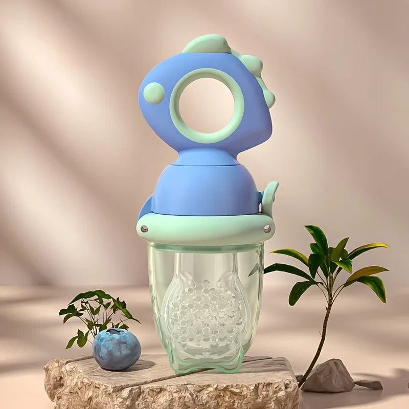 Dinosaur Baby Fruit Feeder – Rotate Push-Type Snack Pacifier