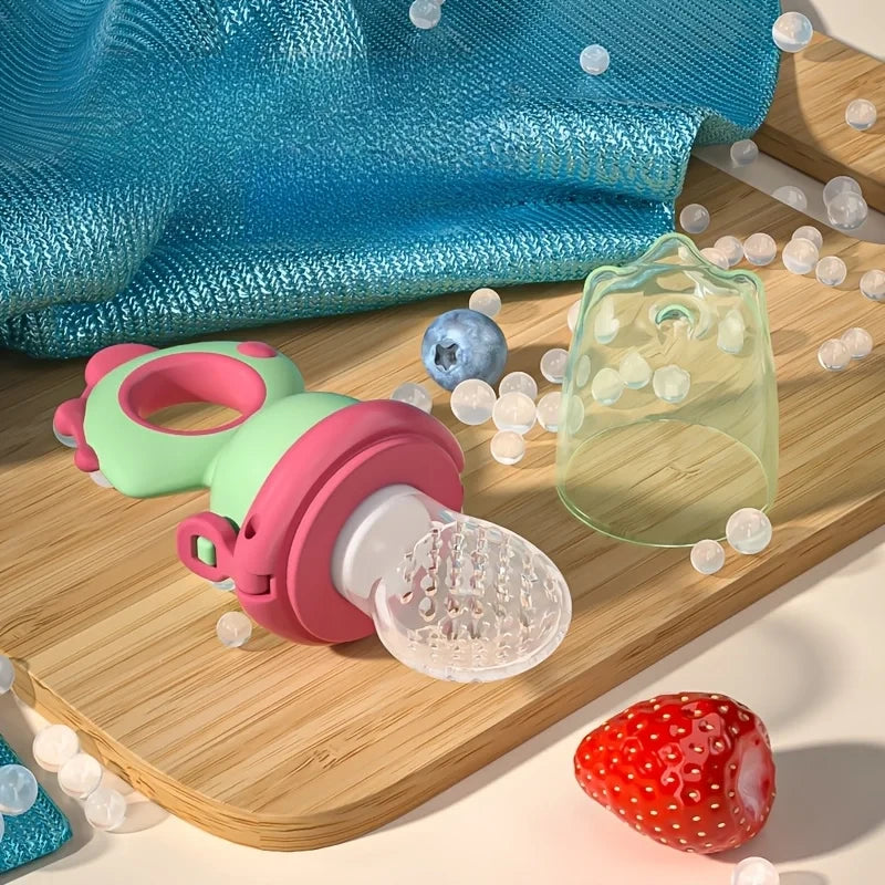 Dinosaur Baby Fruit Feeder – Rotate Push-Type Snack Pacifier